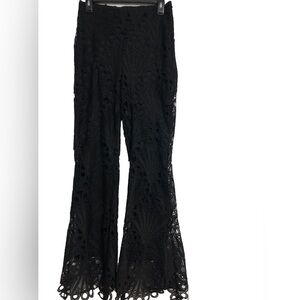 Mrytle Lace flare eyelet club festival Coachella pants women’s‎ medium Lu Bella